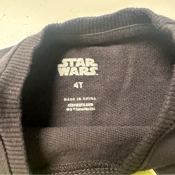 Star Wars Mandalorian Chenille Crewneck Grogu Size 4 - Picture 3 of 5